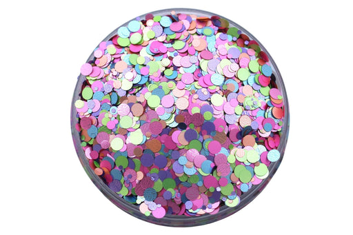 Cotton Candy is a colorful satin finish polyester glitter