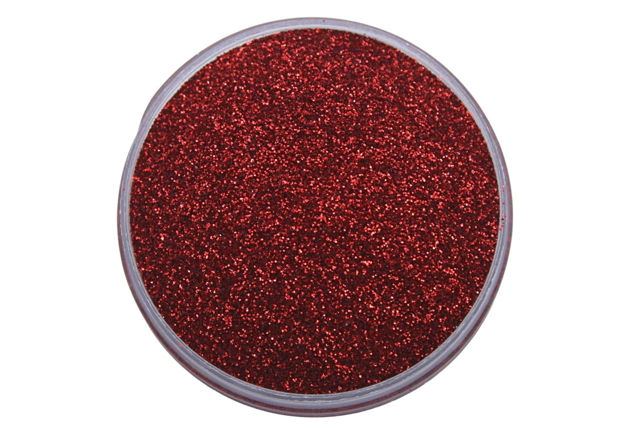 A red metallic glitter