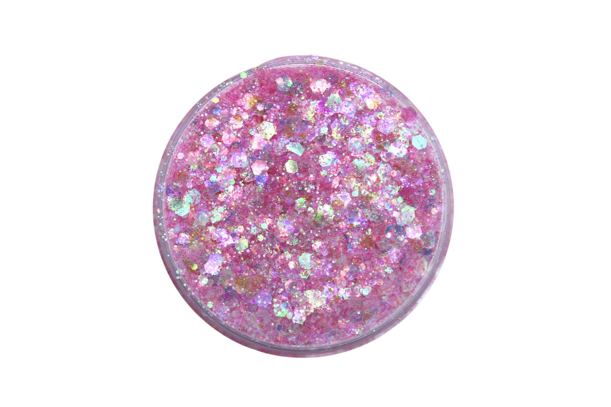 Fairy is a pink chunky mix glitter
