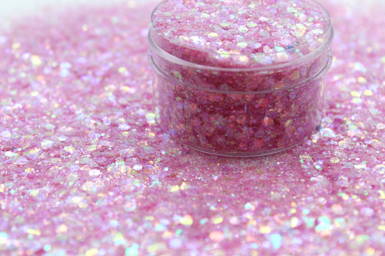 Fairy is a pink chunky mix glitter