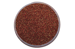 A red and gold metallic glitter