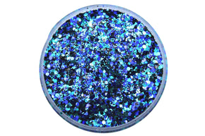 Hey Baby! is a blue and teal mix glitter