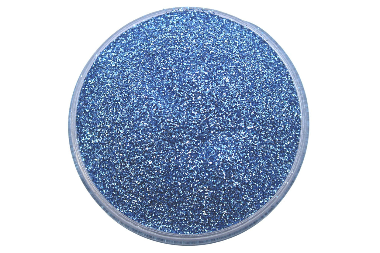 A light blue metallic glitter