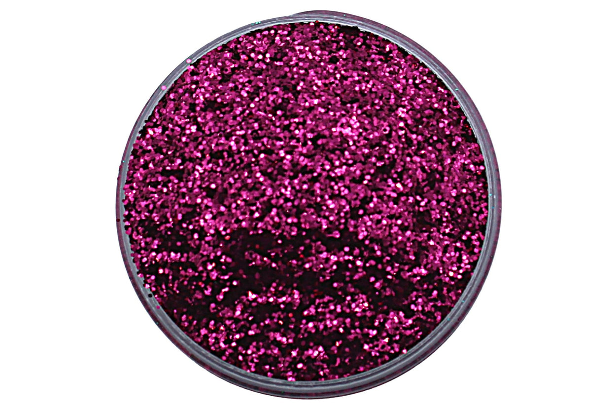 A dark pink metallic glitter