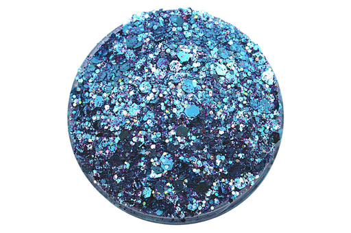 A Tale of A Mermaid is a custom mix of blues and purple glitters